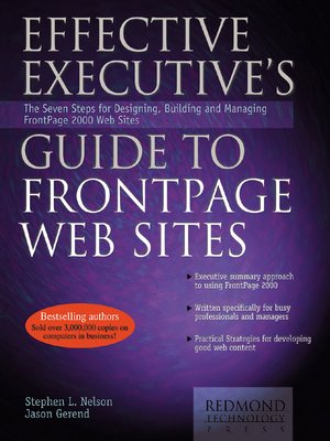 cover image of Effective Executive's Guide to FrontPage Web Sites